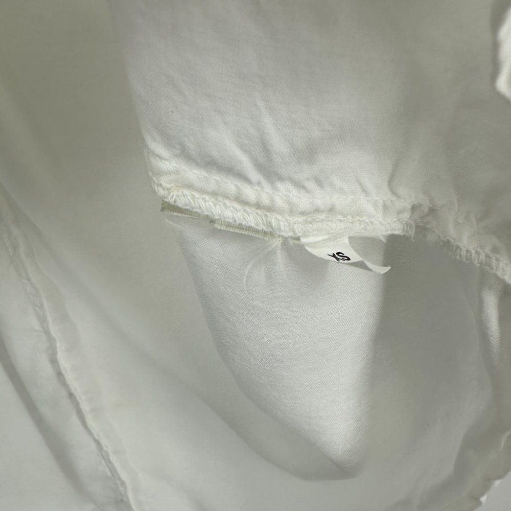 Anthropologie Cloth & Stone Landry Tencel Button Down Blouse White‎ XS - Picture 9 of 10